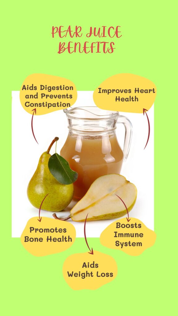 pear juice benefits