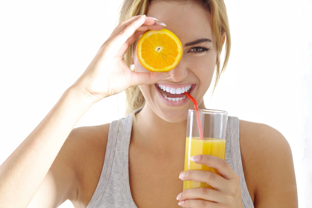 Women Enjoying Orange Juice Benefits
